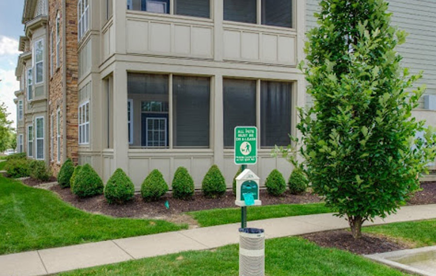 Dog park at Hamilton Luxury Apartments. Dog park at Indianapolis apartments.